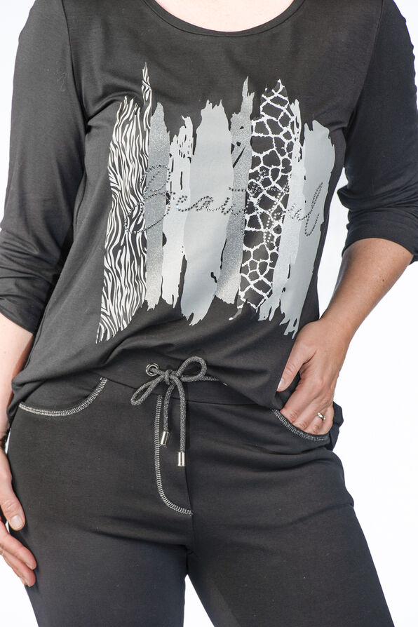 Modern Metallic Shirt , Black, original image number 3