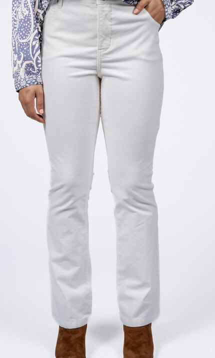5 Pocket Corduroy Pants , Cream, original
