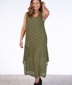 Olive Polkadot Dress, Olive, original image number 2