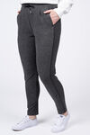 Pull-On Pant w/ Pleather Detail, Charcoal, original image number 1
