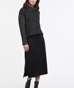 Hi-Lo Sequin Sweater, Black, original image number 0