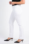 5 Pocket Colored Jeans, White, original image number 1