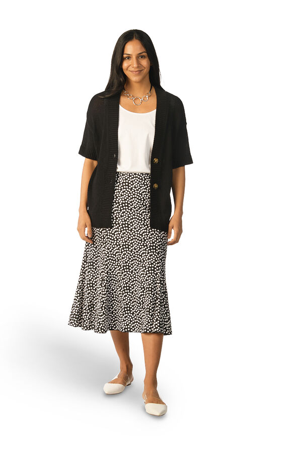 Polkadot Skirt, Black, original image number 0