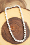 Short Pearl Necklace, White, original image number 0