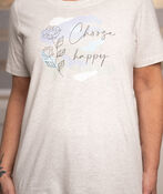 Choose Happy T-Shirt, White, original image number 1