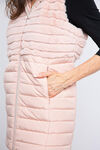 Faux Fur Hooded Vest , Pink, original image number 4