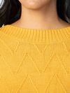Preppy-Posh Sweater, Gold, original image number 4