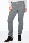 Shimmering Houndstooth Pearl-Chain Pants, Green, original image number 1