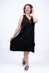 Sleeveless Linen Blend Midi Dress w/ Pockets, , original image number 0