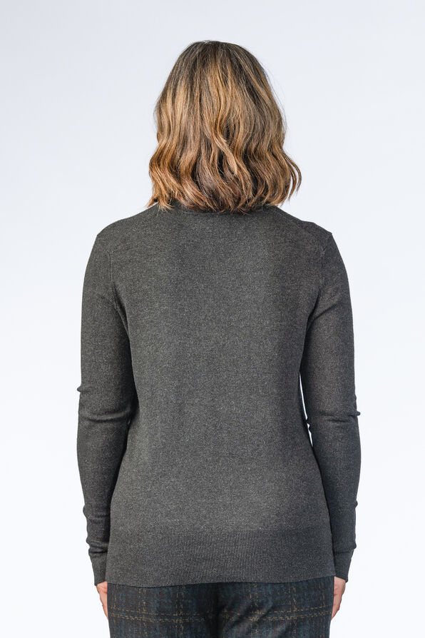 Essential Black Sweater, Charcoal, original image number 1