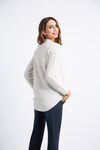Long Sleeve Space Dyed Cable-Knit Sweater , Multi, original image number 2