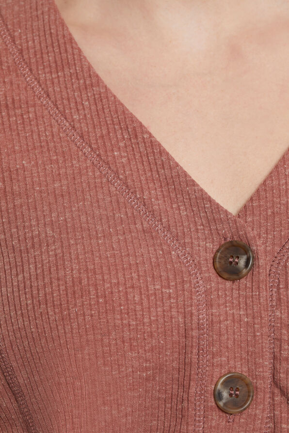Essential Henley Sweater, Rust, original image number 2