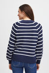 Striped Knit Sweater, Blue, original image number 1