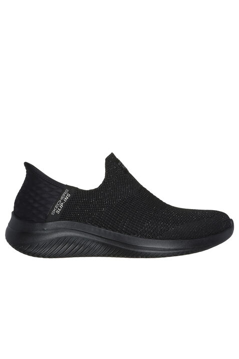 Ultra Flex 3 Slip-In Metallic Sneaker, Black, original