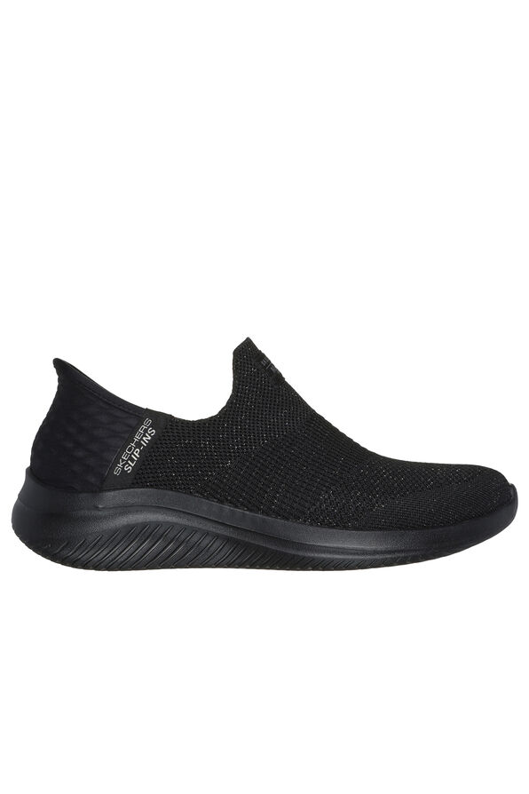 Ultra Flex 3 Slip-In Metallic Sneaker, Black, original image number 0