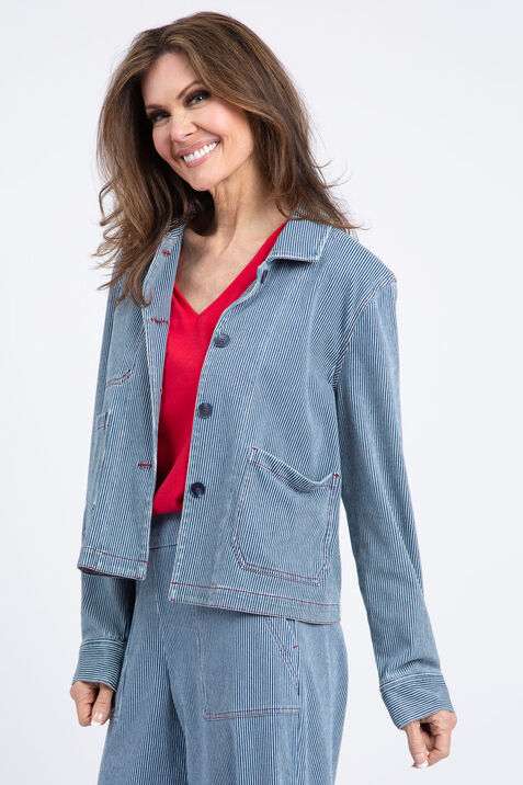 Button-Up Jacket, Blue, original