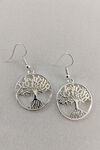 Tree of Life Necklace and Earrings Set, Silver, original image number 1