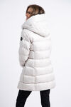 Two Tone Insulated Winter Coat, Beige, original image number 2