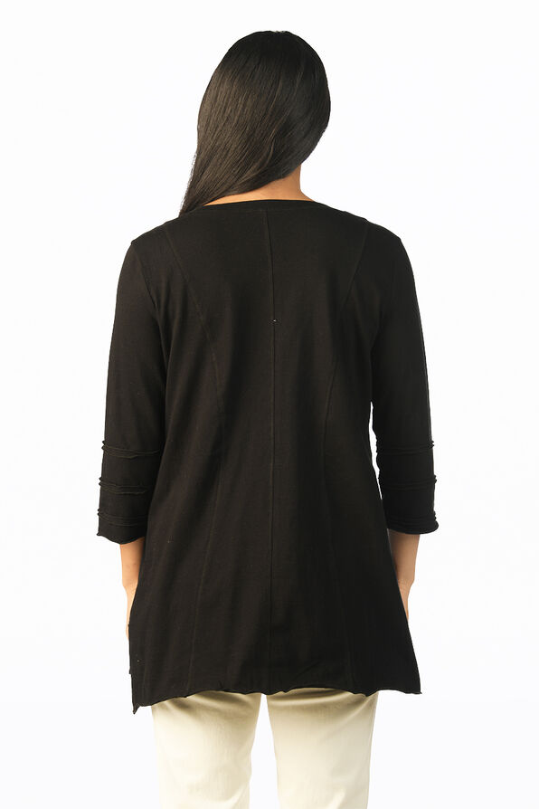 Buttoned Tunic, Black, original image number 1