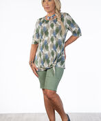 Olive Bermuda Shorts, Green, original image number 0