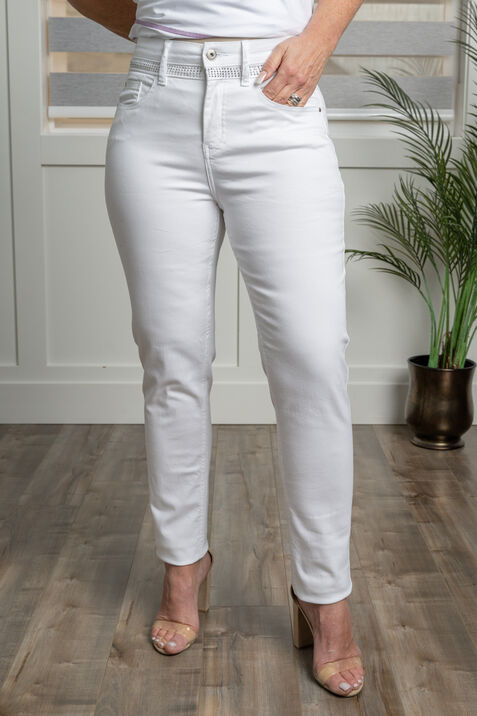 Skinny Jean with Bling, White, original