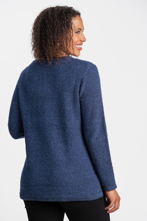 Boucle Rosette Sweater , Denim, original