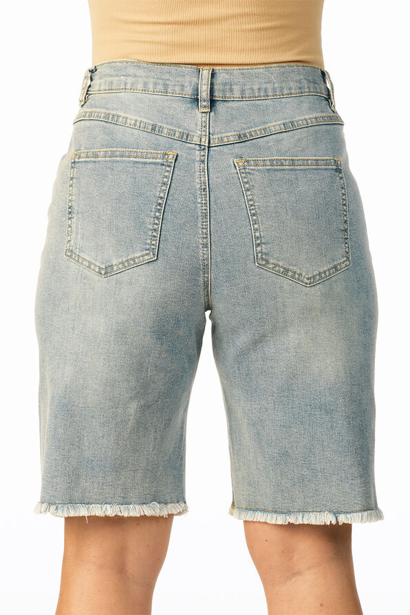 Bermuda Jean Shorts, Denim, original image number 1