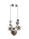 Flower Heart Mixed Necklace Set , Multi, original image number 1