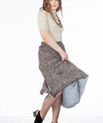 Fantastic Pleated Twirl Skirt , Brown, original image number 2