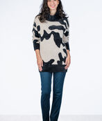 Animal Tunic Sweater, Black, original image number 2