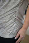 Sparkly Silvery  Tank, Gold, original image number 2
