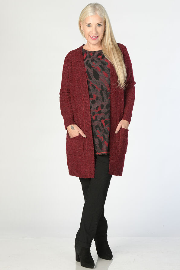 The Cozy, Classy, Chic Cardi, Red, original image number 0