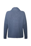 Imani Textured Cowl Neck Sweater, Denim, original image number 1