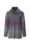 Ombre Knit Sweater with Cowl Neck, Multi, original image number 0