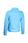 Jacket with Mesh Shoulder Accent, Turquoise, original image number 1