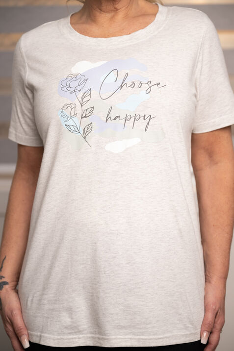 Choose Happy T-Shirt, White, original