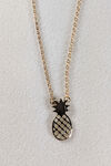Pineapple Necklace , Gold, original image number 0