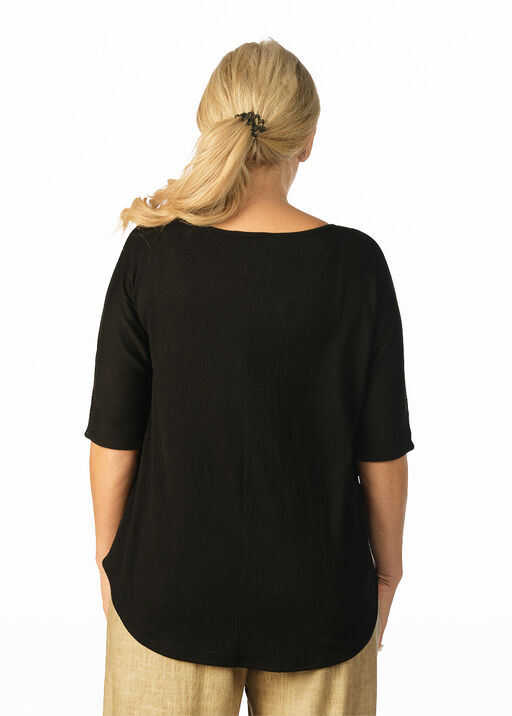 Refined Relaxed Tee, Black, original