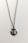 Anchor Necklace, Gold, original image number 0