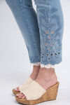 Lace & Jewel Embellished Ankle Jeans, Denim, original image number 3