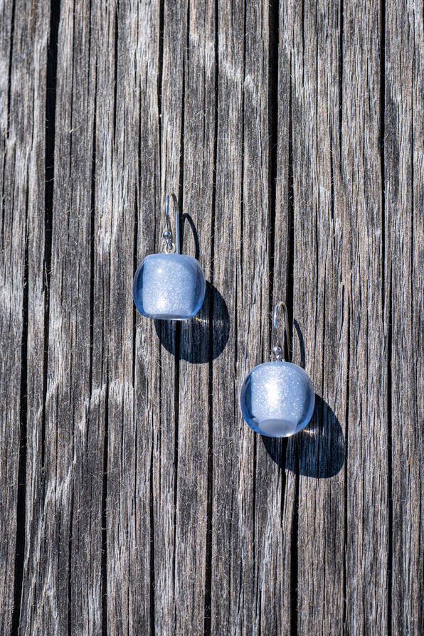 Handcrafted Resin Drop Earrings, , original image number 0