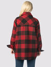 Suzanne's Plaid Shacket, Red, original image number 3