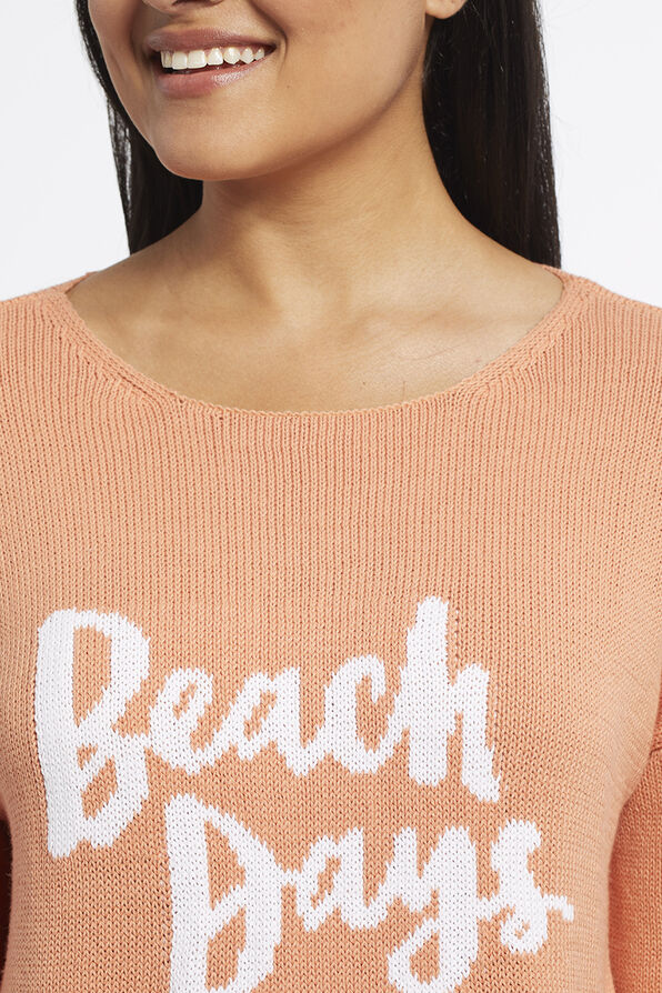 Beach Days Sweater, Orange, original image number 2