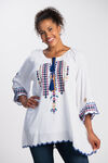 Embroidered Tunic , White, original image number 0
