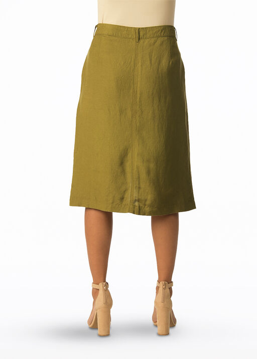 Safari Linen Skirt, Olive, original