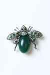 Beetle Brooch, Black, original image number 1