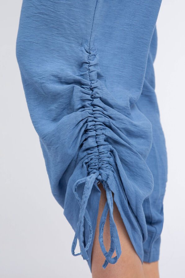 Drawstring Hem Pull-On Pant, Blue, original image number 3