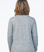 Graphic Girl Heathered Shirt, Grey, original image number 1