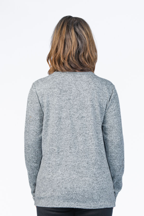 Graphic Girl Heathered Shirt, Grey, original image number 1