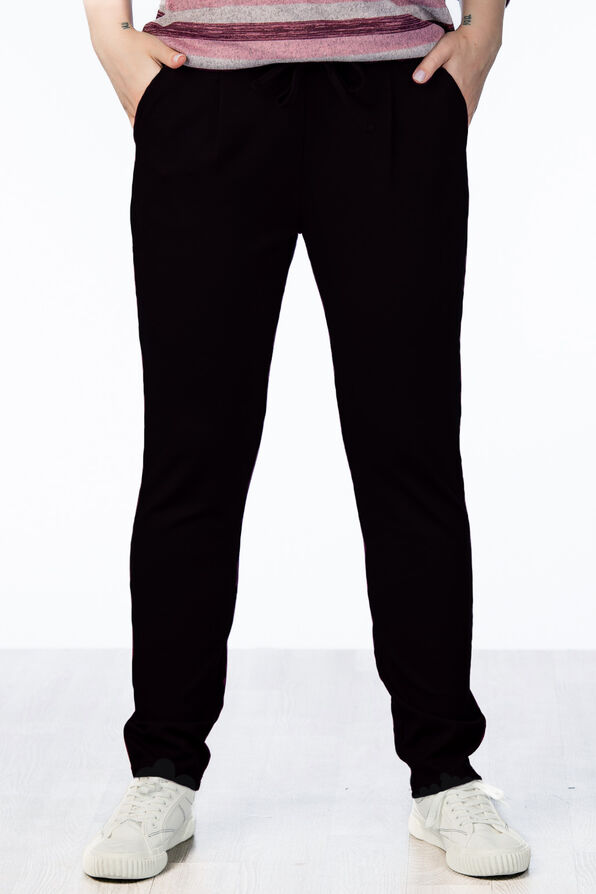 Relaxed Cotton Joggers, Black, original image number 1